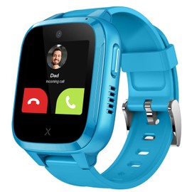 XPLORA Kidzi - Watch Phone for Children (4G) - Calls, Messages, Kids School Mode, SOS Function, GPS Location, Camera and Pedometer – (Subscription Required) (Kidzi on T-Mobile's Network, Blue)