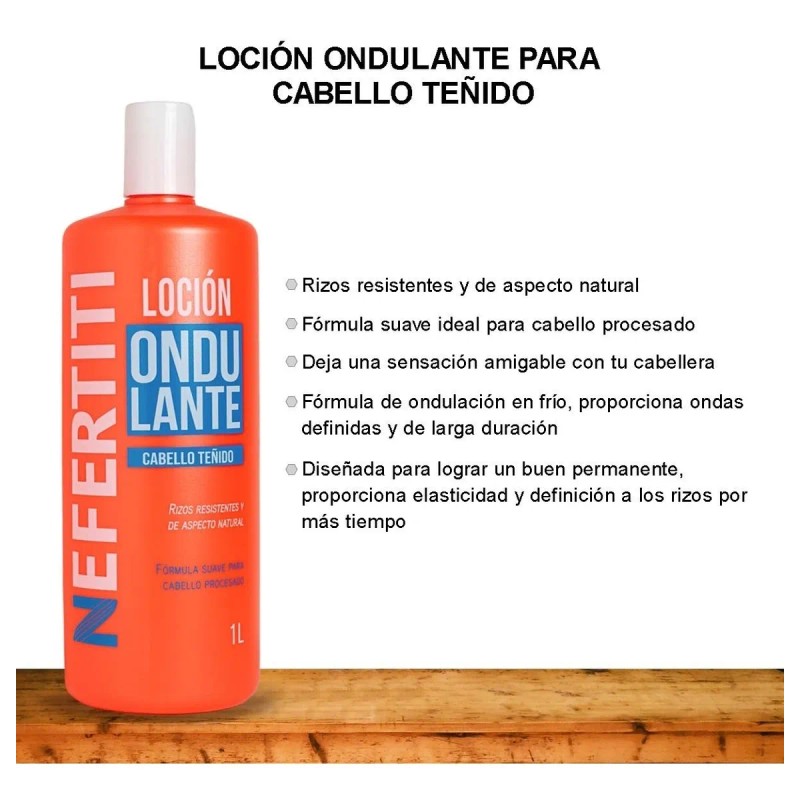 Kit Locion Ondulante + Neutralizante Cabello Teñido Nefertit