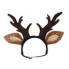 Hemobllo Dog Elk Reindeer Antler Headband for Christmas Dog Cat