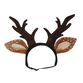 Hemobllo Dog Elk Reindeer Antler Headband for Christmas Dog Cat Pet Christmas Costume Pet Headwear Accessories for Small and Medium Dogs Cats Christmas Party Cosplay Supplies