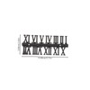 Operitacx 12 pcs Roman Clock Numerals Kit Durable Clock Numbers