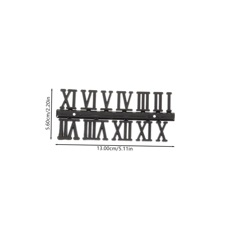 Operitacx 12 pcs Roman Clock Numerals Kit Durable Clock Numbers