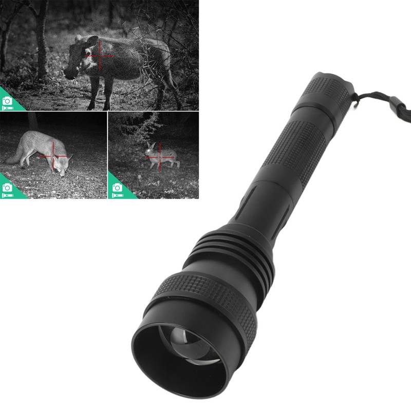 IR Flashlight Zoomable Waterproof Night Vision 850nm Infrared Flashlight for