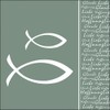 Ambiente Napkin Lunch 33 x 33 cm with Faith Fish