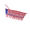 jojofuny 2pcs 12 12-Pennant American Flag Banner Star Stripe Pull