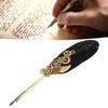 Feather Pen Business Fire Lacquer Stamp European Retro Style Sprinkled