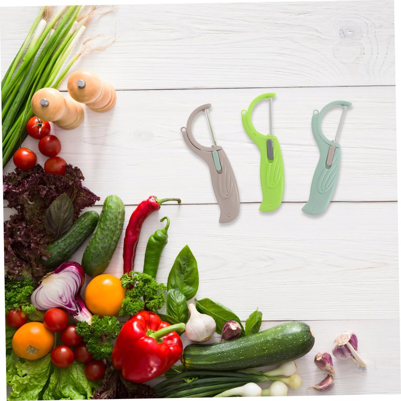 NOLITOY 3Pcs Stainless Steel Vegetable Peeler Lightweight Rotating Peeling Tool