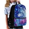 Watdotory Wolf Backpack for Girls 8-10/12-14 Bookbag Kids Pink Rose