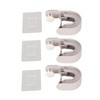 3Pcs Broom Mop Holder Self Adhesive Prevent Slip Multipurpose Wall