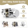 Probrico Chrome Square Door Knobs no Lock, Closet Door Knobs