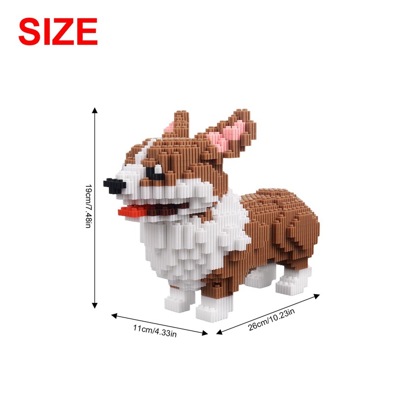 Larcele Panda Building Blocks, Toy Bricks, Animal Building Blocks, 7812