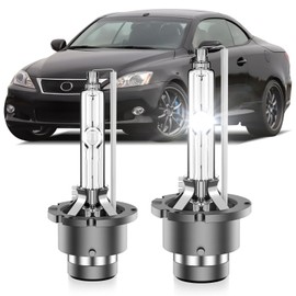 SENROBO Fit for Lexus 2008 2009 2010 2011 2012 LS600 LS600H LS600HL 2006-2015 IS250 IS350 D4S HID Xenon Headlight Bulbs, High Low Beam Light Bulb, 6000K Cool White, Pack of 2