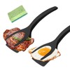 2 in 1 Grip and Flip Spatula Tongs, Egg Flipper