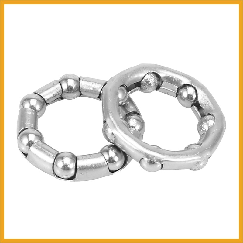 Partuto 2pcs 37.6mm x 7 Bicycle Ball Bearings Crank Wheel