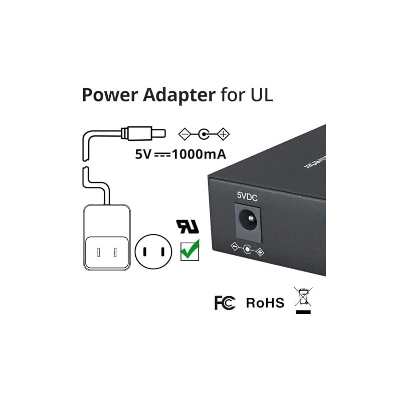 a Pair of Fast Ethernet Media Converters, 10/100Mbps Bi-Directional Single-Mode