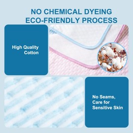 Bed Pads for Incontinence Washable, 3-Pack 36"x 34" Reusable Waterproof Soft Wetting Underpad for Urine Adults, Elderly, Seniors, Women, Kids & Pets, Machine Washable Protective Pad for Bed, Sofa-Blue