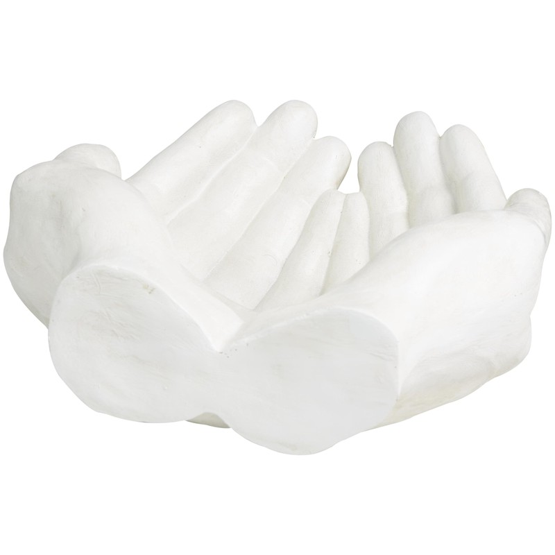 Deco 79 Polystone Hands Decorative Sculpture Open Home Decor Statue,