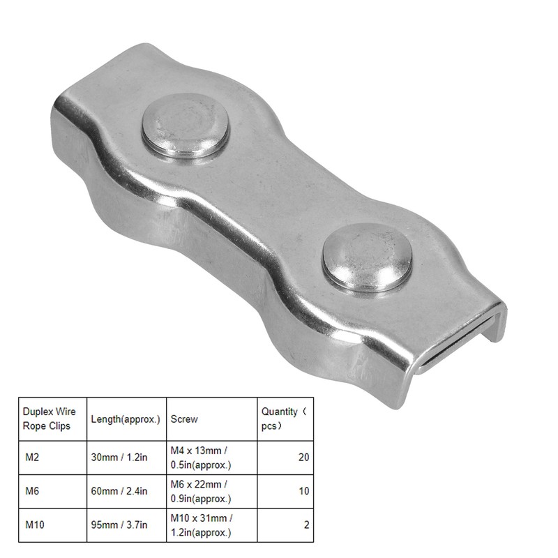 Wire Rope Clips Stainless Steel Cable Clamps Simple Grip Caliper