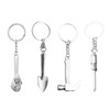 Yilceemy Pack of 4 Carpenter's Tool Keyrings, Key Chains, Wrench