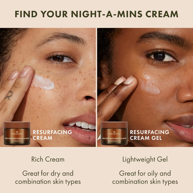 Origins High-Potency Night-A-Mins Resurfacing Gel Face Moisturizer with Fruit-Derived AHAs