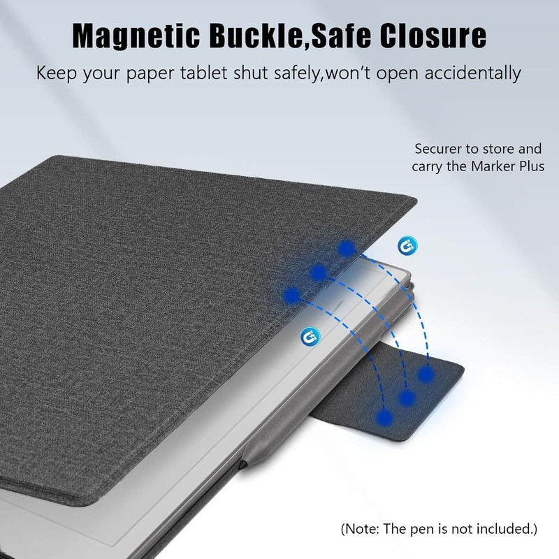 HUKWIMO Magnetic Tablet Case Compatible with Remarkable Paper Pro Move