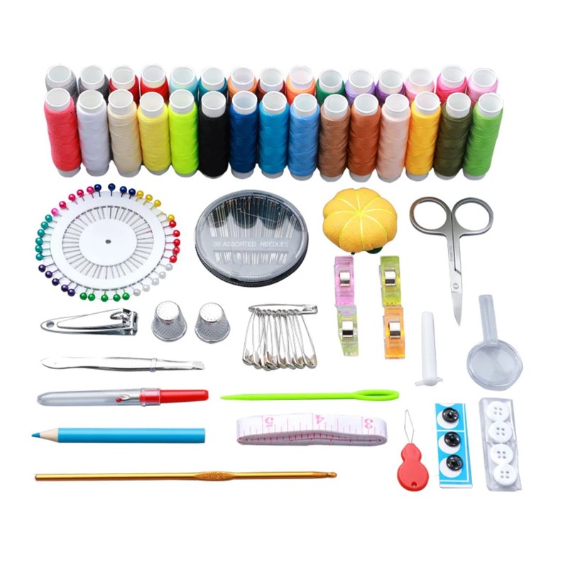 Complete Sewing Kit for Home Repairs – Portable Thread, Needle