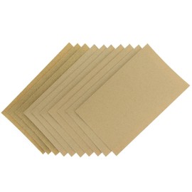 Coral 74200 Abrasive Sandpaper Sheets 10 Pack incl Fine Medium and Coarse Grits, Brown,9x5. 5"
