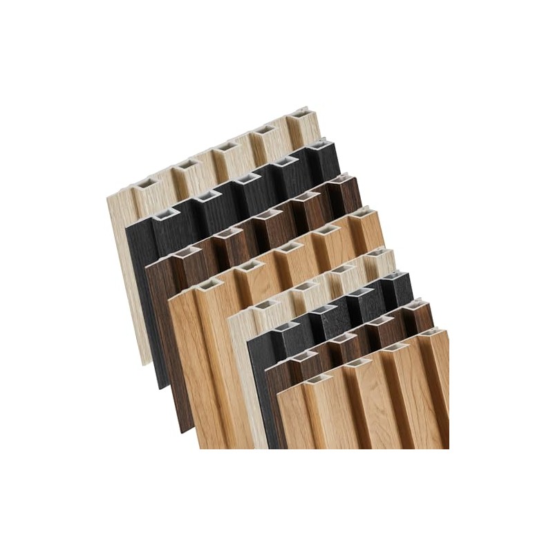 Samples 8 Pack 6" x 6" WPC Slat Wall Panels