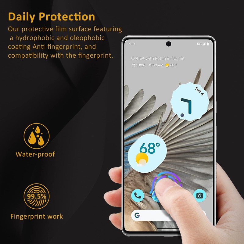 2+2 Pack Designed For Pixel 7 Pro Screen Protector, Tempered