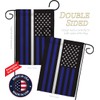 Americana Home & Garden US Thin White Line Garden Flag