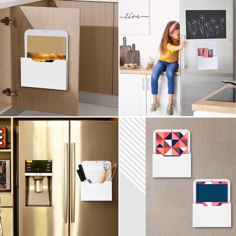 2 Pieces Magnetic Paper Holder Document Holder Magnetic File Holder