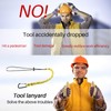 Tool Lanyard, Safety Tool Leash Retractable Bungee Cord with Carabiner
