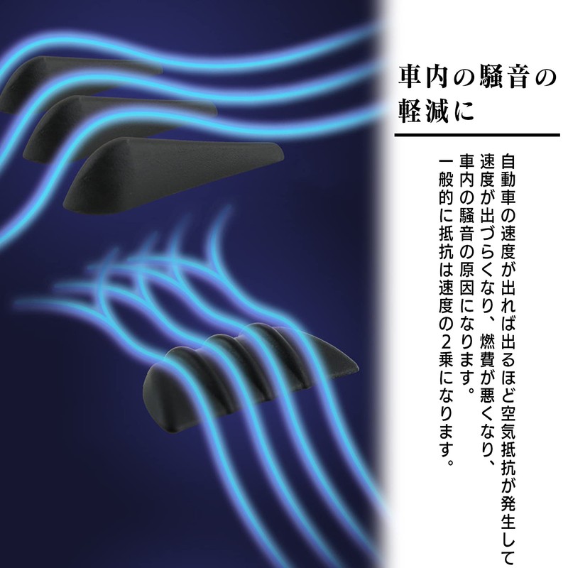 ESNET Universal Car Canard Fin Front Spoiler Bumper Protector Dress