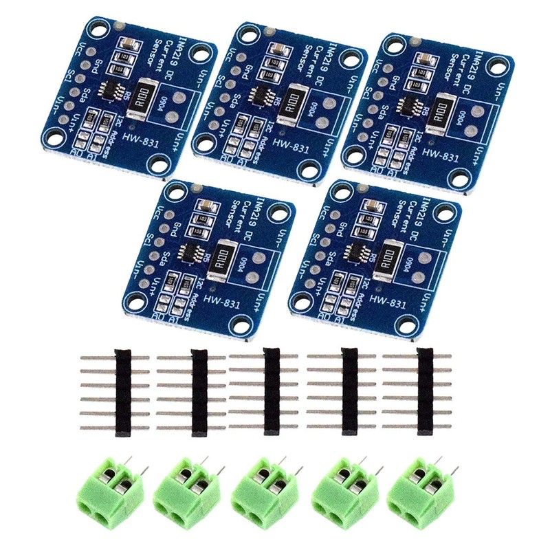 JAVERGGN 5Pcs Ina219 Bidirectional Dc Current Power Sensor Tap Module