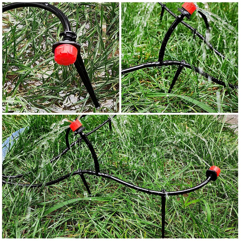 VooGenzek 100 Pieces Micro Drip Pipe Holder, Irrigation Drip Supports,