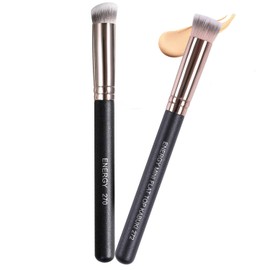 ENERGY Under Concealer Brushes Set Premium Makeup Brush Kit Flat Top Concealer Brush Angled Precise Under Eye Primer Corrector Makeup Applicator for Liquid Cream Powder Eyeshadow Concealer Foundation Blending Stippling 270 272