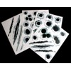 4 Set 3D Bullet Hole & Scratches Car Stickers, Fake