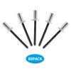 Jiozermi 60 Pcs Aluminum Closed End Pop Rivets, 3/16" x