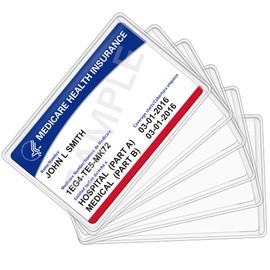 16 Packs New Medicare Card Holder, 12Mil Clear Waterproof Medicare Card Protector Sleeves for Credit Card, Business Card, Social Security Card Protector
