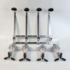 4 Bottle Liquor Dispenser, Wall Mounted Spirit Drinks Stand Optic,