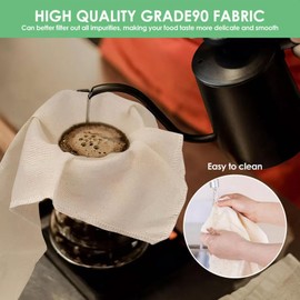 Cheese Cloth Bag for Straining | Reusable Nut Milk Cotton Straining Bag,Fine Mesh Filter Fabric Juice Making Supplies for Tea Filtering Homemade Cheesemaking Juice Extraction