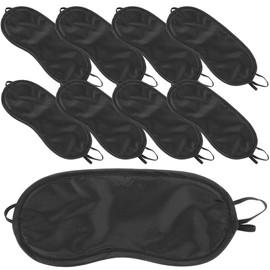 MAGICLULU Antifaz Para Dormir Desechable De PoliéSter, MáScara De Ojos Para Dormir, 16 Piezas, Negro, Ideal Para Viajes, Juegos, Fiestas Y Descanso, Bloquea La Luz Y Mejora La Calidad Del SueñO