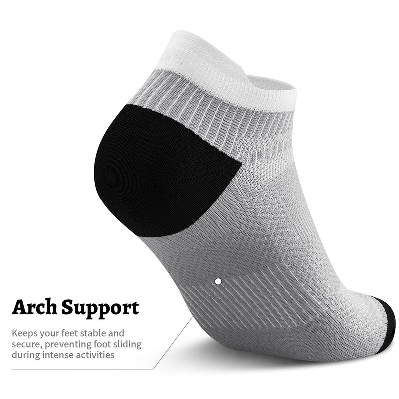 Compression Socks No Show Plantar Fasciitis Sock for Men and