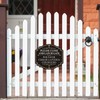 Danoib 2 Pack Please Close and Latch Gate Sign Bilingual