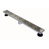 Novalinea ZA Linear Shower Drain - 32 Inch Brick Pattern