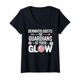 Womens Dermatologist Doctor Skin Dermatology Profession V-Neck T-Shirt