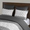 INK+IVY King Comforter Set, Chic Chevron Chenille Tufting, Boho Comforters