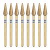 sourcing map 8pcs 120-140 Grits Diamond Grinding Bit 4.2mm Bullet-Head