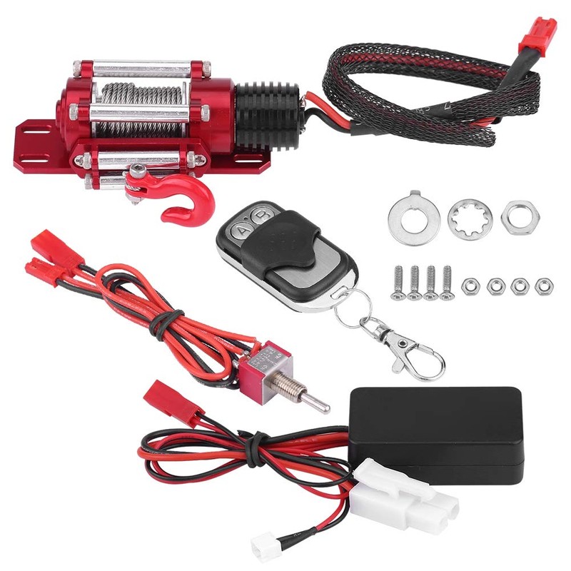 Dilwe RC Winch, 1/10 Electric Metal Model Vehicle Crawler Car