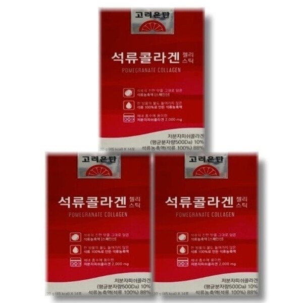 Korea Pomegranate Collagen Gelstick 20g x 14 Po 3 Box